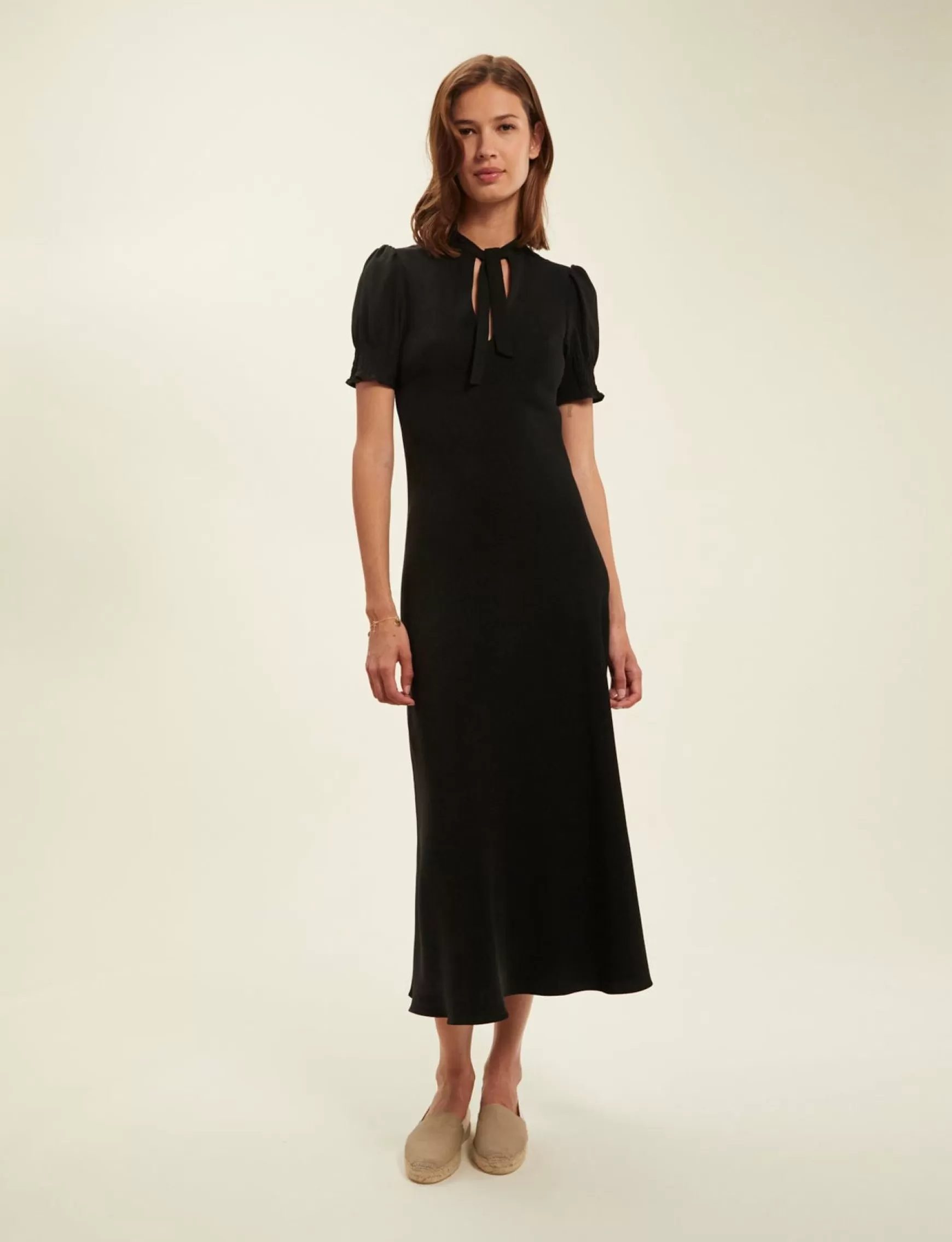 Ines de la Fressange Paris old ref Black cherry dress Clearance