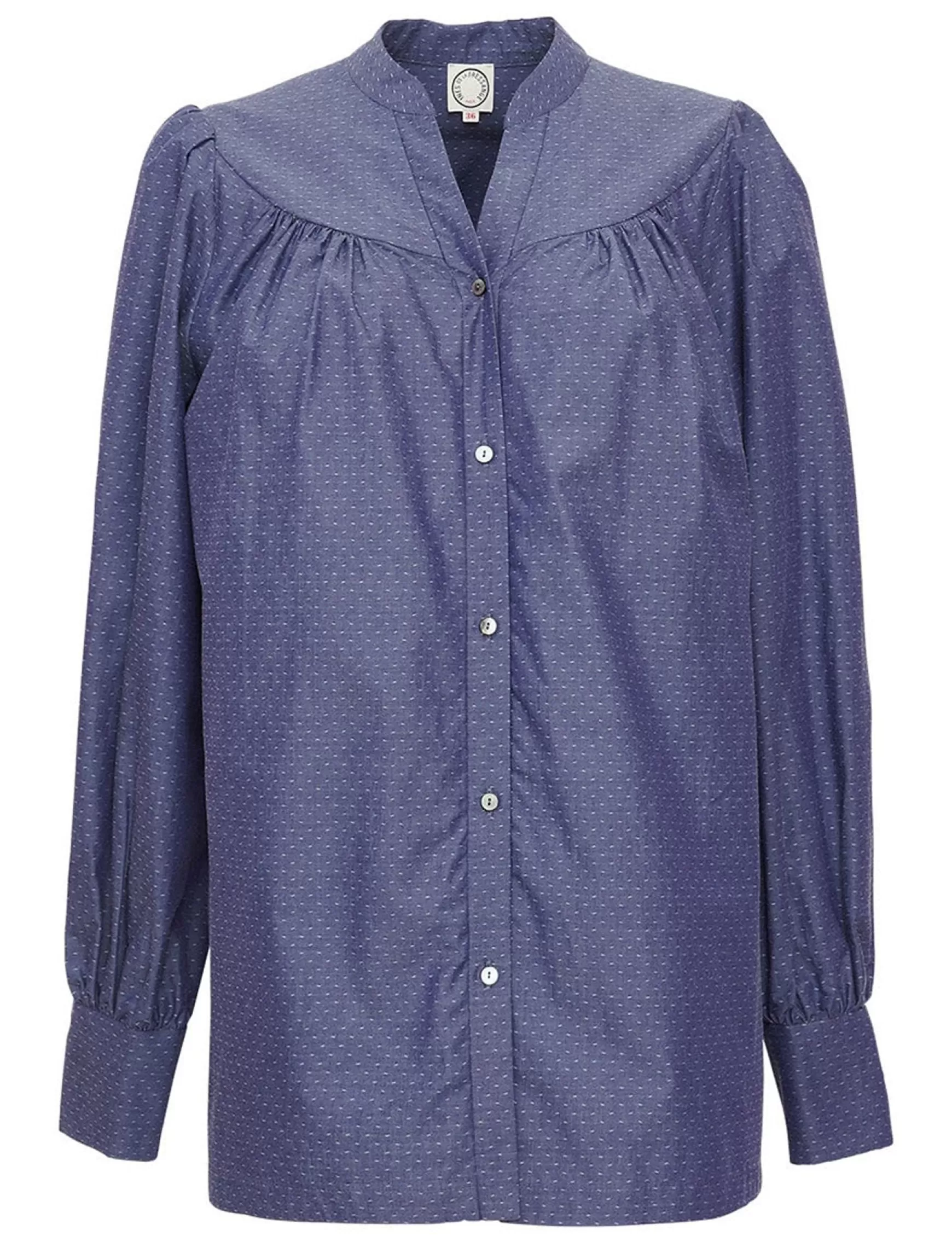 Ines de la Fressange Paris Ornella blue denim blouse Hot