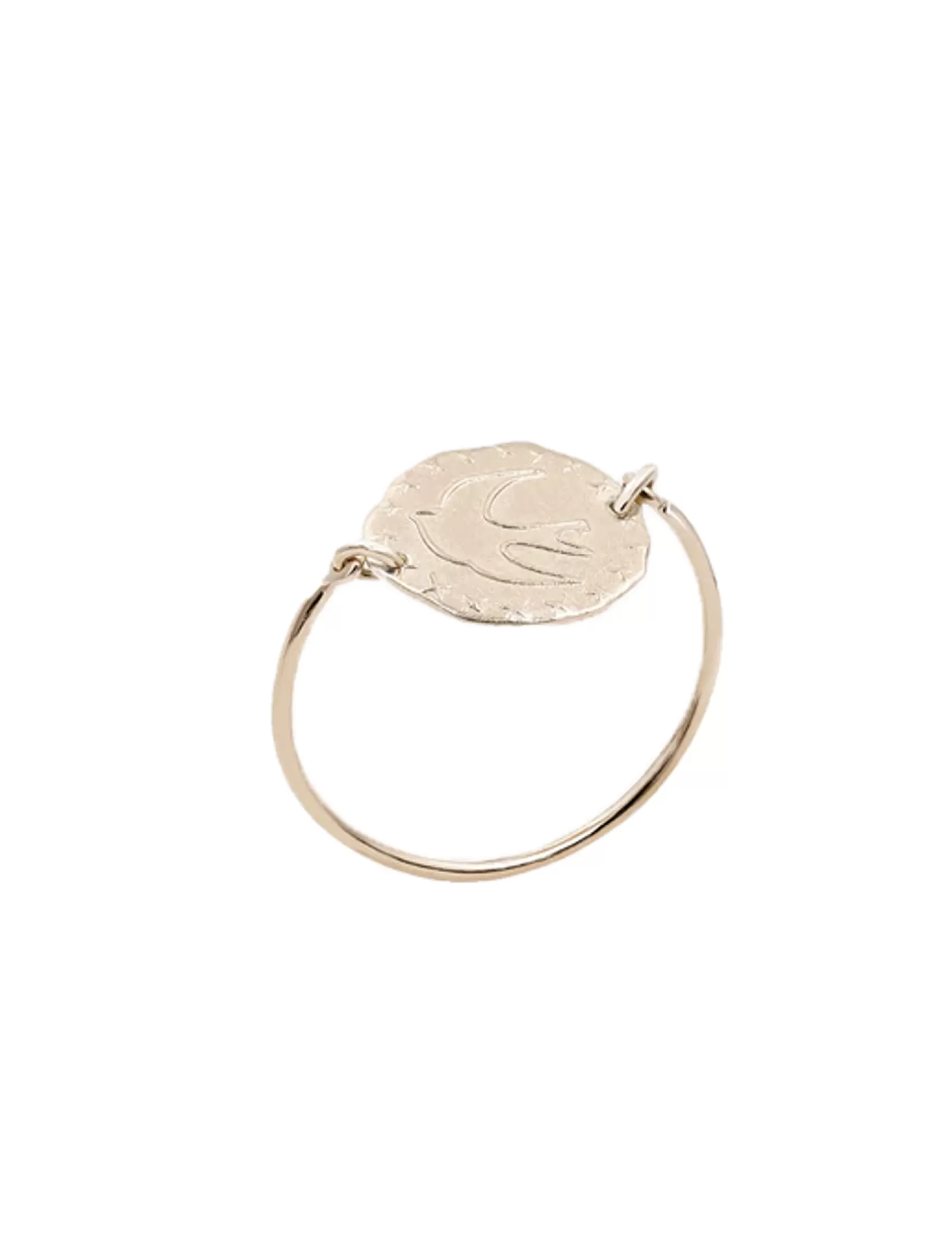 Ines de la Fressange Paris Pink gold-plated Lutece dove ring Discount