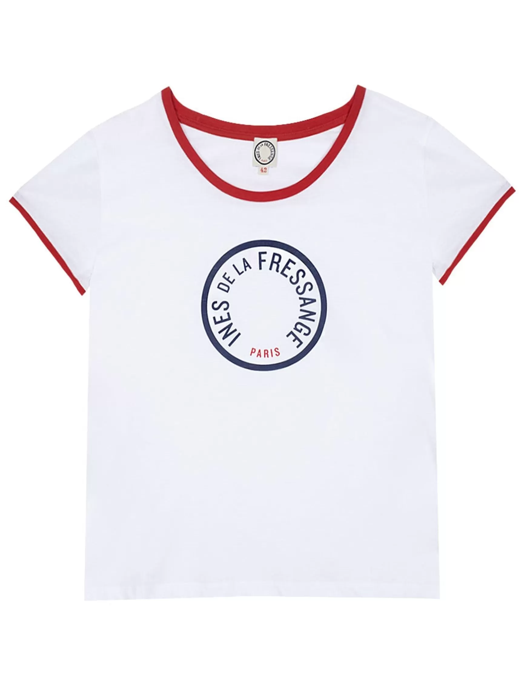 Ines de la Fressange Paris Priscilla white cotton T-shirt Hot