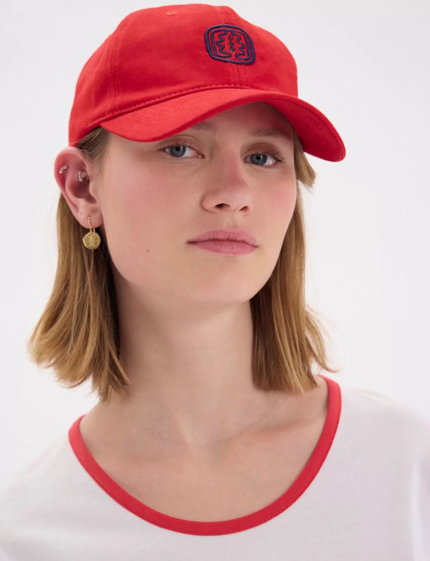 Ines de la Fressange Paris Red Lennie cap Best