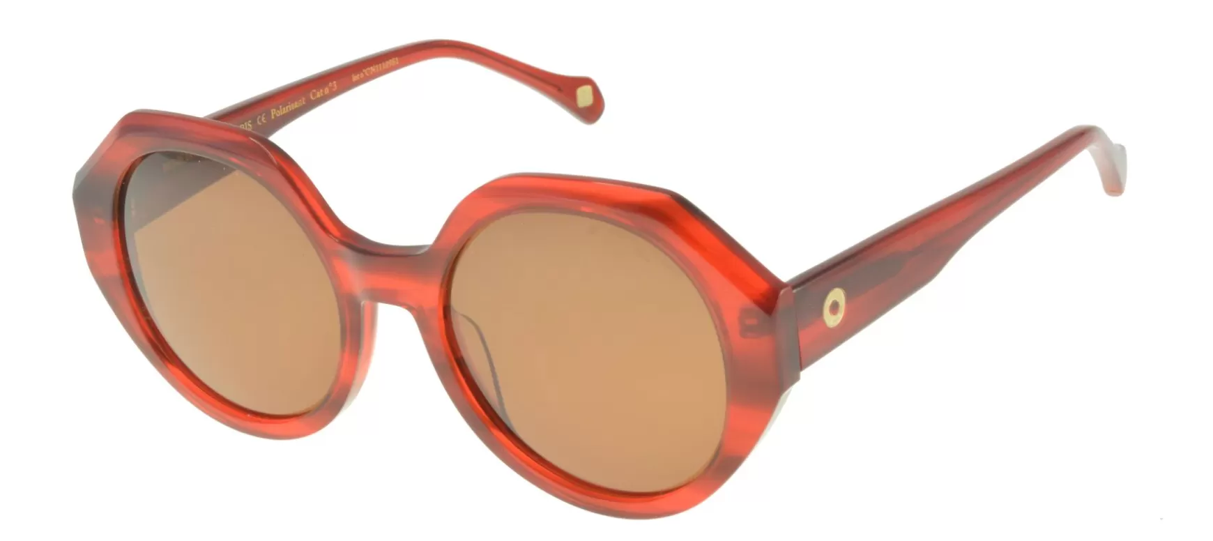 Ines de la Fressange Paris Red marbled Ornella sunglasses Fashion