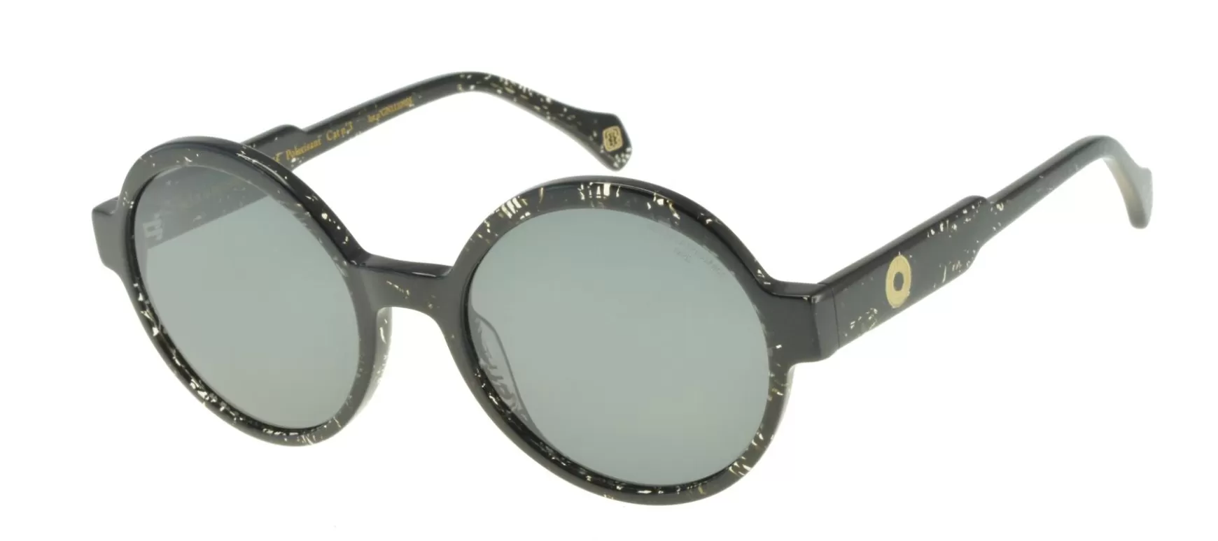 Ines de la Fressange Paris Scarlett black marbled sunglasses Best Sale