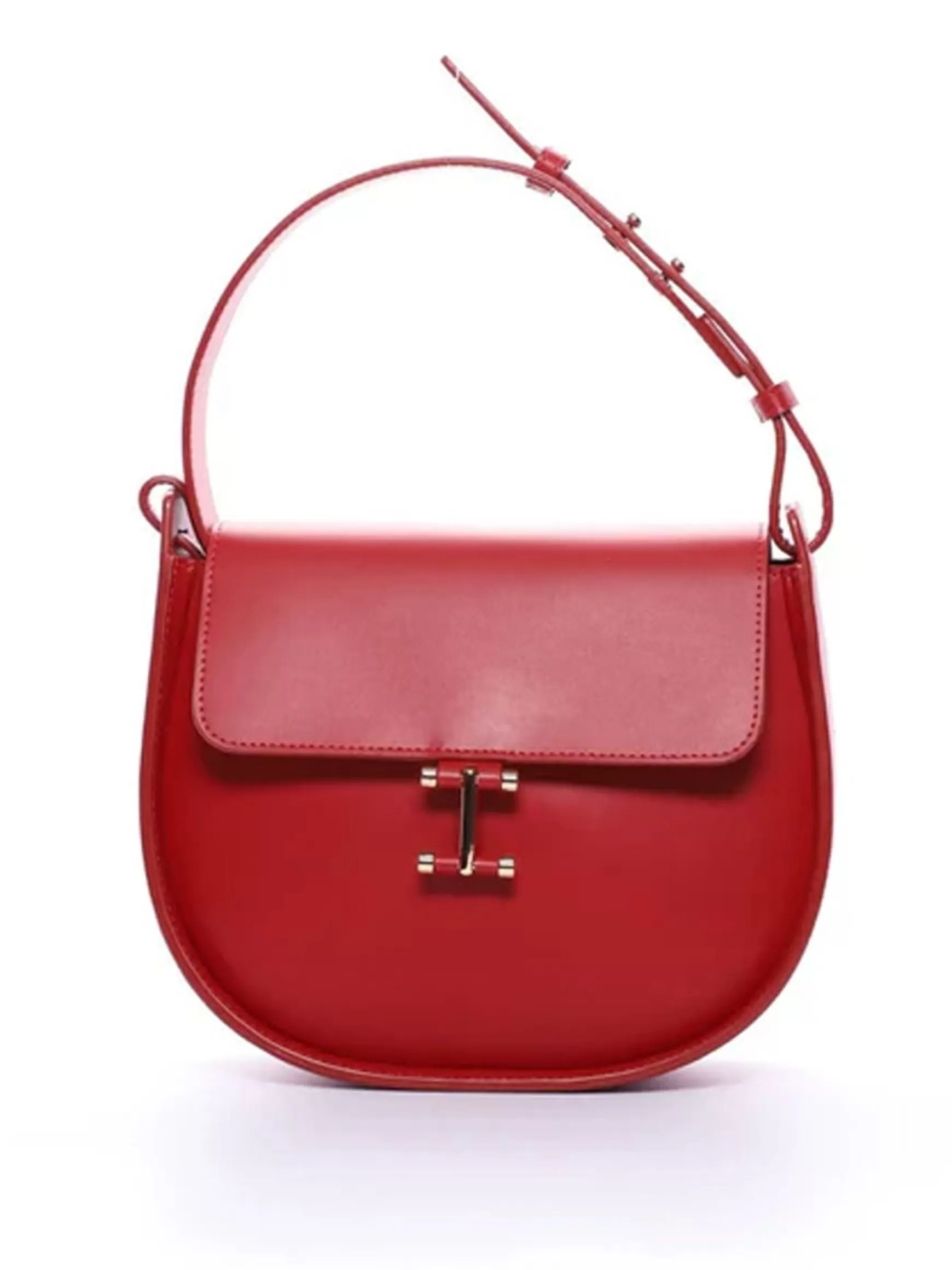 Ines de la Fressange Paris Senda red leather bag Clearance