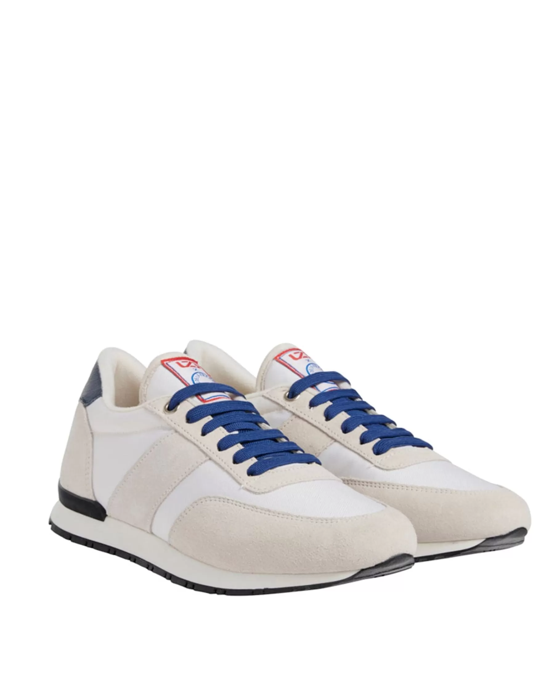 Ines de la Fressange Paris 77" UZS x Ines de la Fressange Unisex white/beige/blue trainers Flash Sale