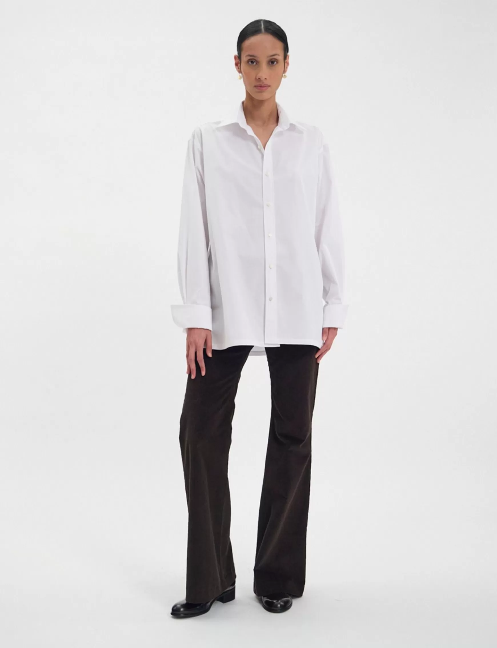 Ines de la Fressange Paris White Nova cotton shirt Clearance