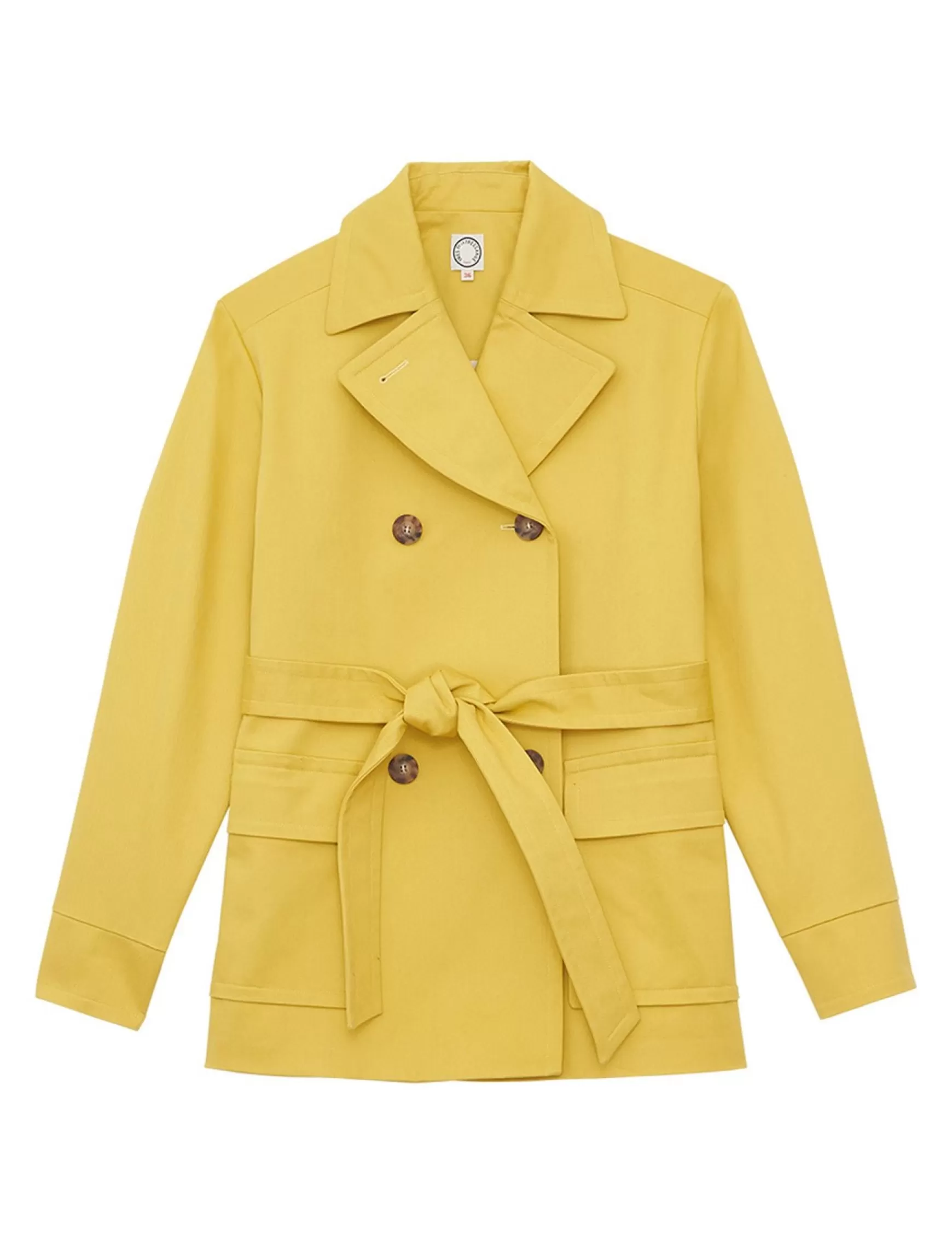 Ines de la Fressange Paris Yellow Romaric coat Fashion