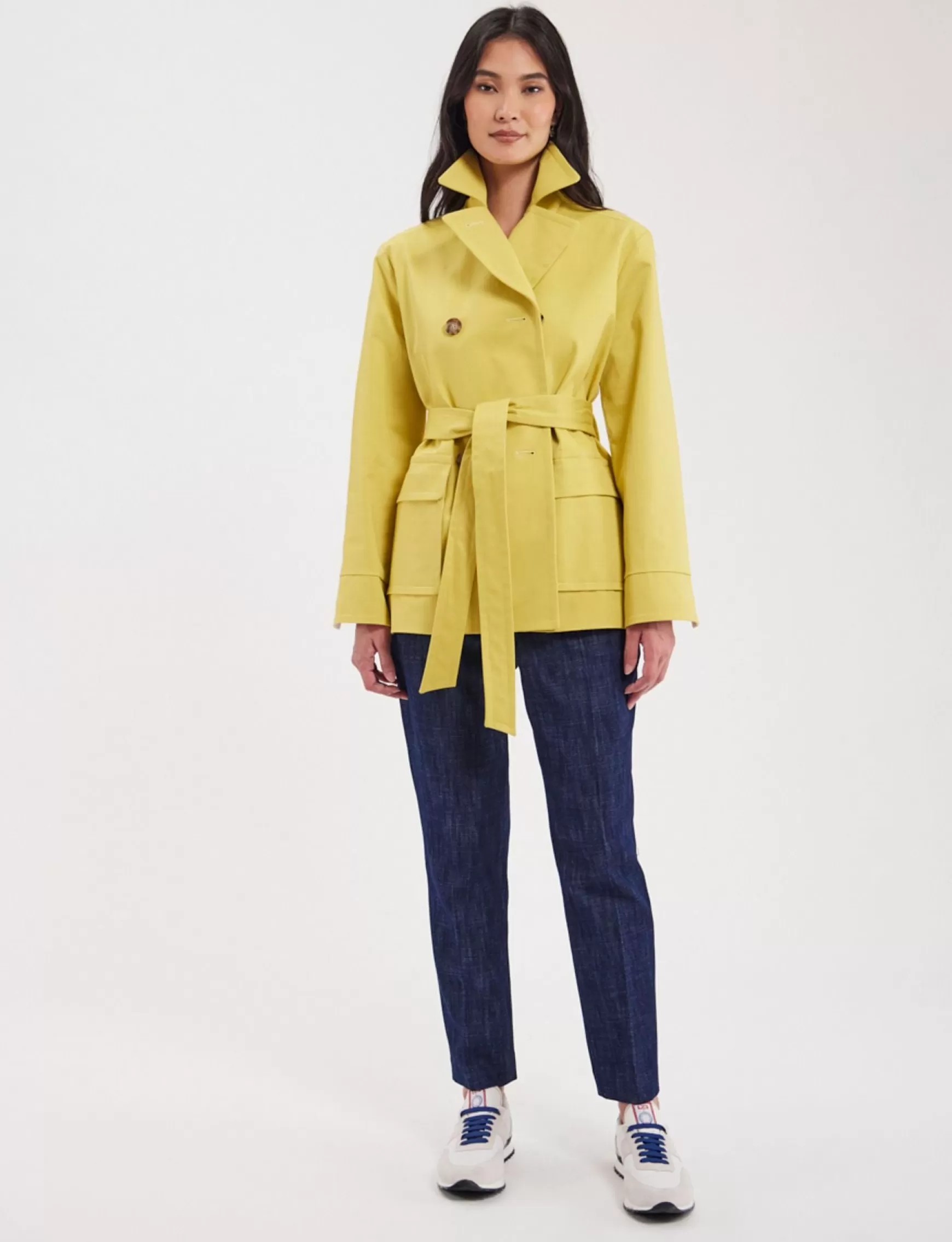 Ines de la Fressange Paris Yellow Romaric coat Fashion