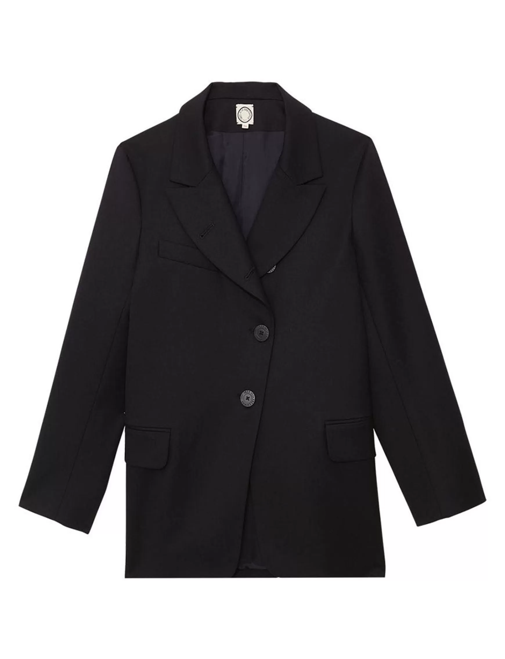 Ines de la Fressange Paris Yohan midnight blue wool jacket Store